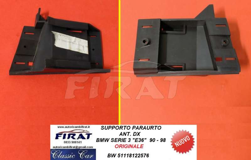 SUPPORTO PARAURTO BMW SERIE 3 E36 ANT.DX (51118122576)